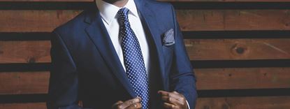 Picture of Business Suit Blue Color